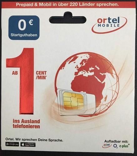Ortel mobile prepaid sim - ortel,