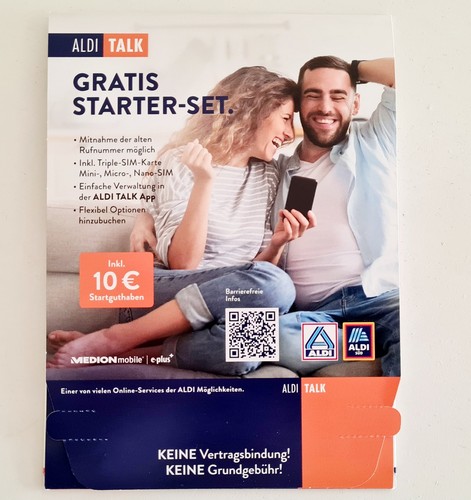 Aldi talk starter set - talk, neu