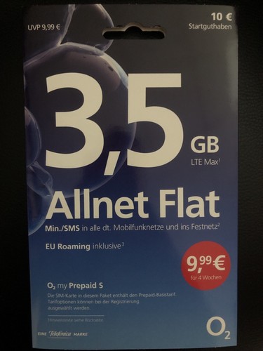 Prepaid sim karte 16 gb - s,